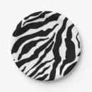 Search for animal print paper plates Black and white