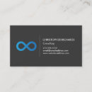 Search for infinity symbol business cards Infinite