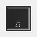 Search for black and white stripes napkins Initial