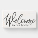 Search for wood welcome signs Box