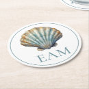 Search for scallop coasters Monogrammed