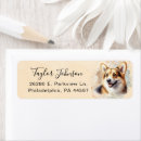 Search for corgi return address labels Pembroke welsh corgi
