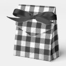 Search for black and white checkered favor boxes Modern