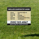 Search for construction outdoor signs Carpenter