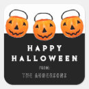Search for halloween name tag stickers Pumpkin