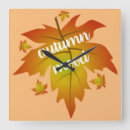 Search for autumn clocks Maple leaves