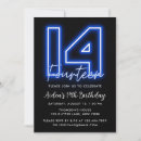 Search for 14th for boy birthday invitations Modern