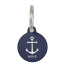 Search for nautical pet tags Navy
