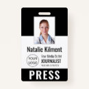 Search for press pass badges Journalist