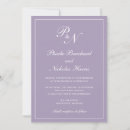 Search for dusty purple wedding invitations Elegant