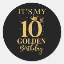Search for its my birthday stickers 10th