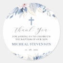 Search for baptism thank you stickers Baby boy