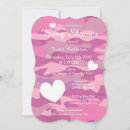Search for pink camo baby shower invitations Army