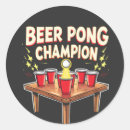Search for champion stickers Beer pong
