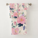 Search for pink floral bath towels Pastel
