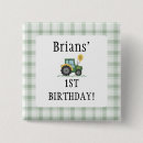 Search for tractor buttons Birthday