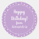 Search for purple happy birthday stickers Modern