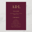 Search for burgundy and gold wedding programs Simple