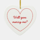 Search for will you marry me ornaments Heart
