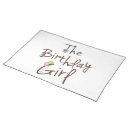 Search for birthday placemats Girl