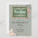 Search for school teacher retirement party invitations Floral