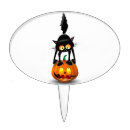 Search for pumpkin cake toppers Cat