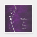 Search for silver and purple napkins Bridal shower
