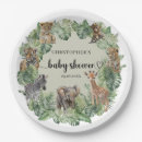 Search for elephant baby shower plates Cute jungle animals