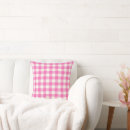 Search for pink plaid pillows Rustic