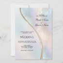 Search for iridescent wedding invitations Modern