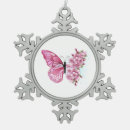 Search for pink butterfly ornaments Flower