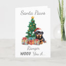 Search for rottweiler christmas cards Santa