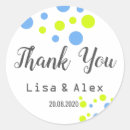 Search for bubbles wedding stickers Thank