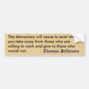 Search for thomas jefferson bumper stickers Big government