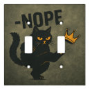 Search for funny light switch covers Black cat