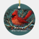 Search for red cardinal bird ornaments Berries