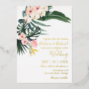 Search for hibiscus wedding invitations Palm leaves