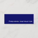 Search for firearms business cards instructor