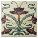 Search for art nouveau purple tiles Vintage