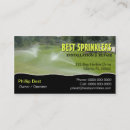 Search for sprinkler business cards Landscaping