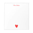 Search for valentine notepads Heart
