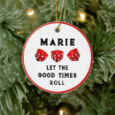 Search for bunco ornaments Sister