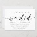 Search for at last wedding invitations Black and white