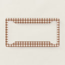Search for plaid license plate frames Gingham