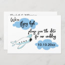 Search for airplane save the dates Simple