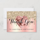 Search for rose gold thank you cards Pink