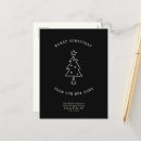 Search for change of address christmas postcards Black and white
