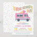 Search for ice cream invitations Three scoops of fun