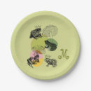 Search for enchanted forest paper plates Whimsical mushroom wildflower greenery