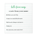 Search for camp stationery notepads Summer